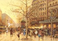 Eugene Galien-Laloue - A Paris Street Scene